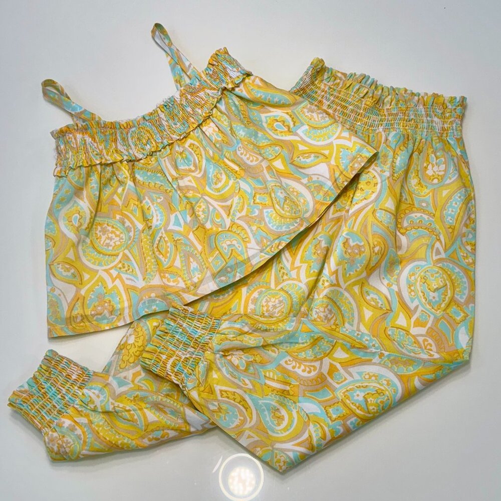 Janie & Jack Rachel Zoe Paisley Outfit, Size 6